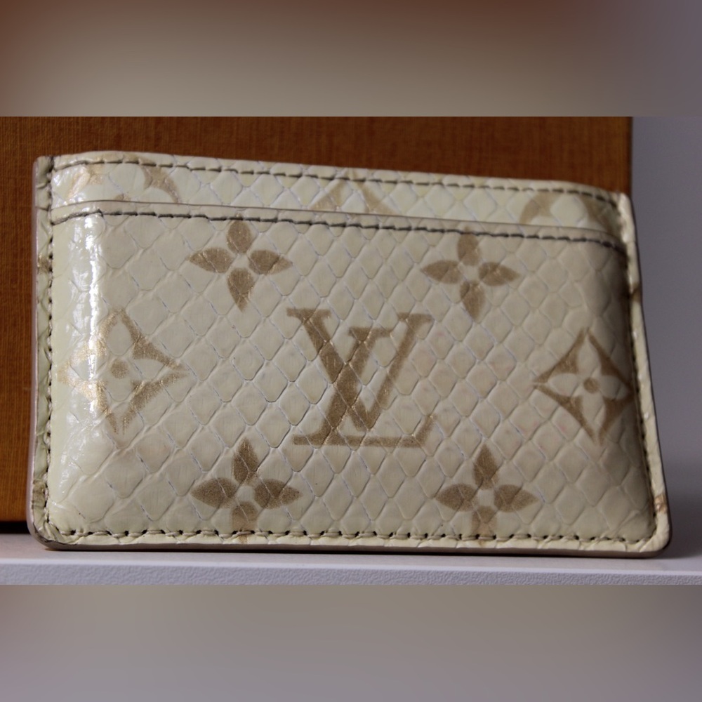 Rare Louis Vuitton Python Snakeskin Cardholder - image 8